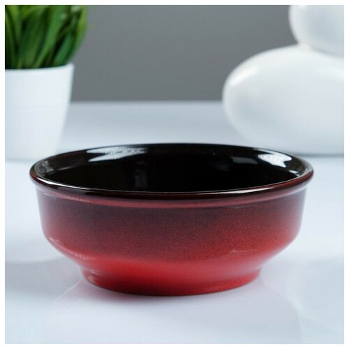 фото Миска "русская" малая красный 0,5л mikimarket