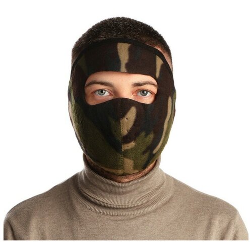 фото Ветрозащитная маска на липучке, размер универсальный на липучке, комуфляжная сима-ленд