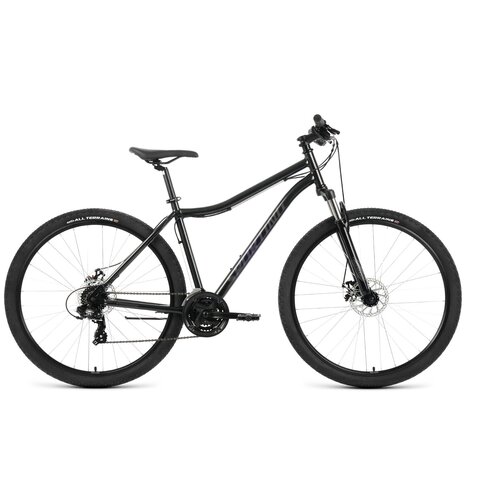 Велосипед Forward Sporting 29 2.0 2022 (черный/ темно серый) велосипед forward sporting 29 2 0 d 2022 горный взрослый рама 17 колеса 29 черный темно серый 15 4кг [rbk22fw29900]
