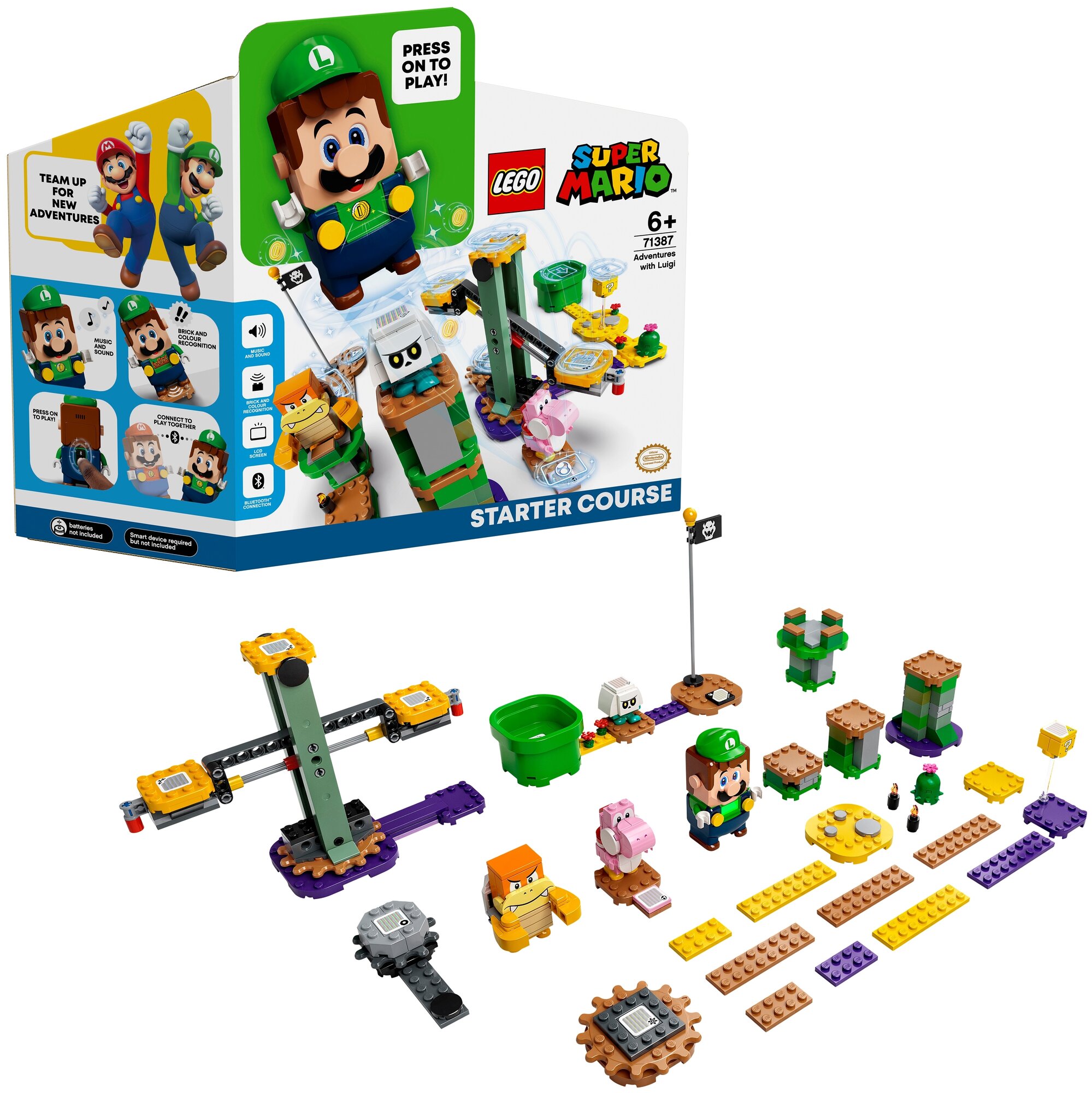 Конструктор LEGO Super Mario Стартовый набор Приключения вместе с Луиджи - фото №3