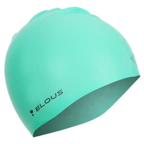 Шапочка для плавания Elous, EL009, силиконовая, мандала, цвет бирюзовый сарафан размер 62 бирюзовый
