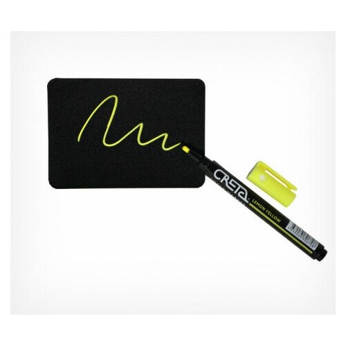 Маркер меловой на водной основе CRETA 1-3 желтый