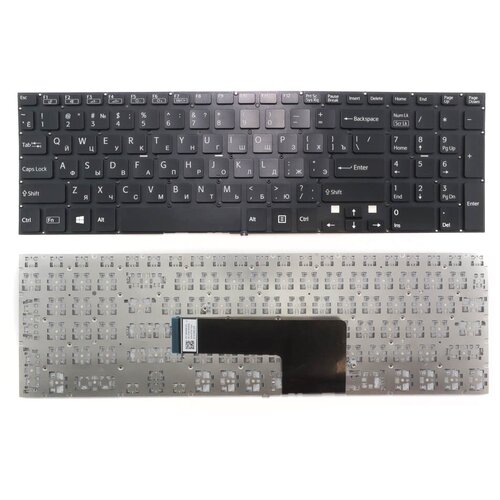 Клавиатура для ноутбука Sony SVF15 черная без рамки 940₽