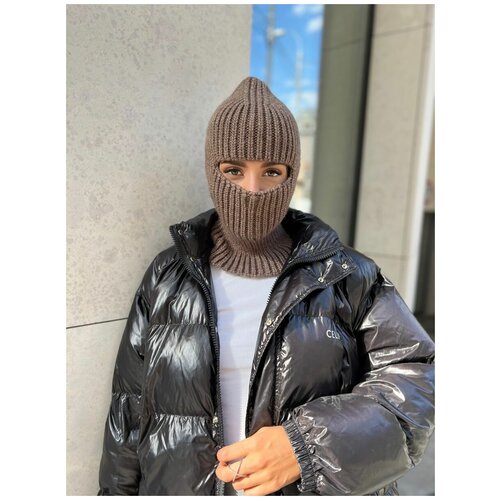 Шапка ShapOchki, размер 48-62, коричневый