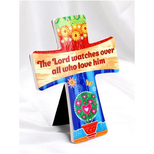 Крест керамический на подставке православный Христианский подарок 