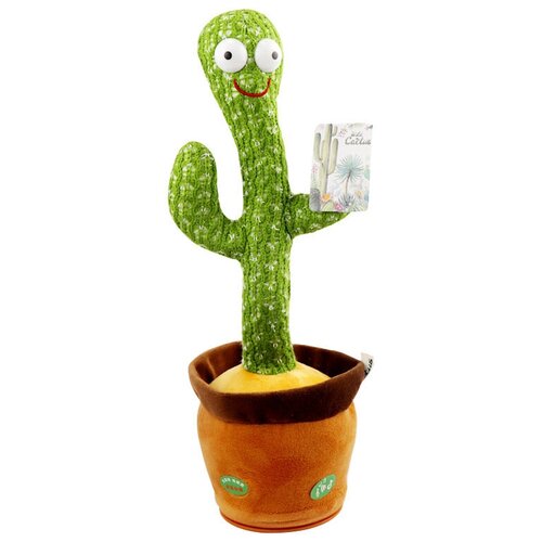 Танцующий кактус игрушка / 120 песен на русском/ Говорящий кактус Оригинал !