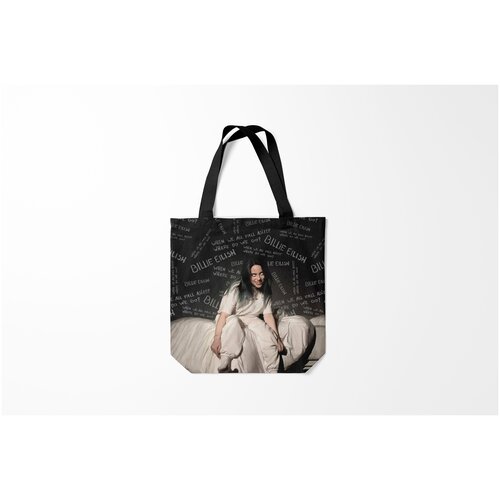 фото Сумка-шоппер / 40х40 см / разная музыка / billie eilish where do we go burnettie