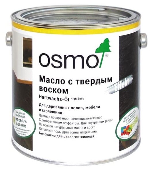 Osmo Масло с твердым воском «Эффект Серебро/Золото» Hartwachs-Öl Effekt Silber/Gold (0,125 л 3092 Золото )