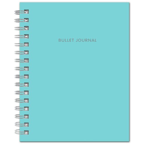 блокнот в точку bullet journal белый Блокнот Bullet Journal (Бирюзовый) в точку