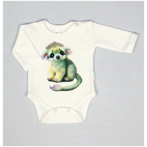 Боди puZZiki детское, на кнопках, размер 68, розовый