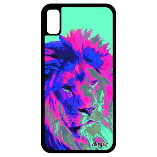 фото Красивый чехол на телефон // iphone xr // "лев" король львица, utaupia, светло-зеленый