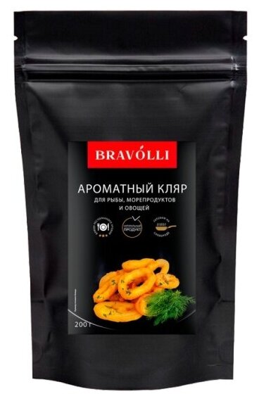 Кляр для рыбы, морепродуктов и овощей Bravolli! 200г - фотография № 4