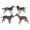 Набор фарфоровых фигурок KLIMA Собаки, 4шт, 8см (Франция) - изображение