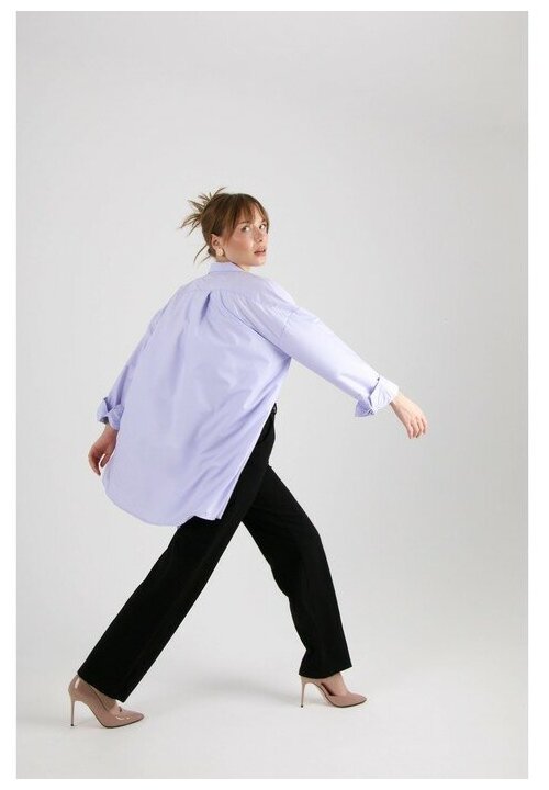 Рубашка , классический стиль, длинный рукав, размер 52, фиолетовый