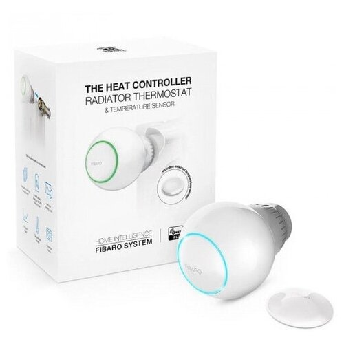 FIBARO Радиаторный Термостат, модель Heat Controller с внешним датчиком температуры, Z-Wave