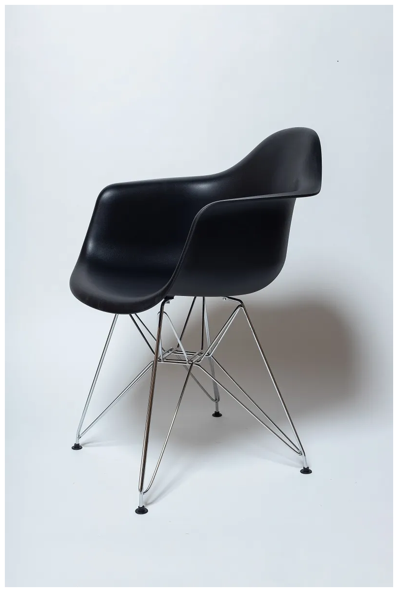 Комплект пластиковых стульев из 3-х штук Eames SC-002A, черный - фотография № 2