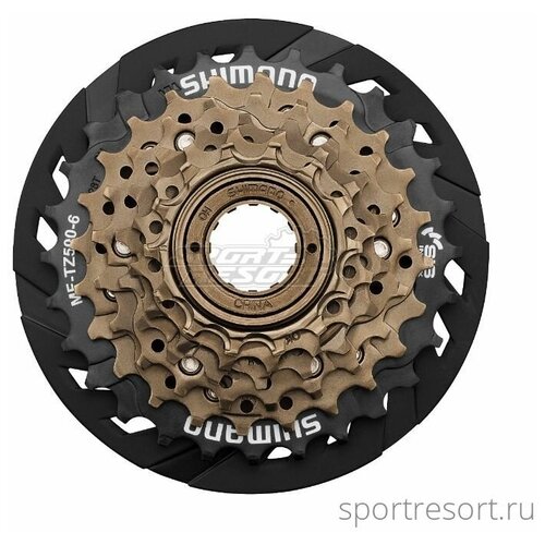 фото Shimano трещотка shimano mf-tz500 (6ск, 14-28т, защита) без упак.