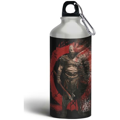 фото Бутылка спортивная/туристическая фляга игры god of war бог войны кратос - 5747 brutbottle