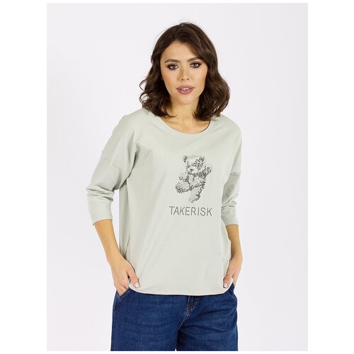 фото Лонгслив cks светло- зеленый, размер l