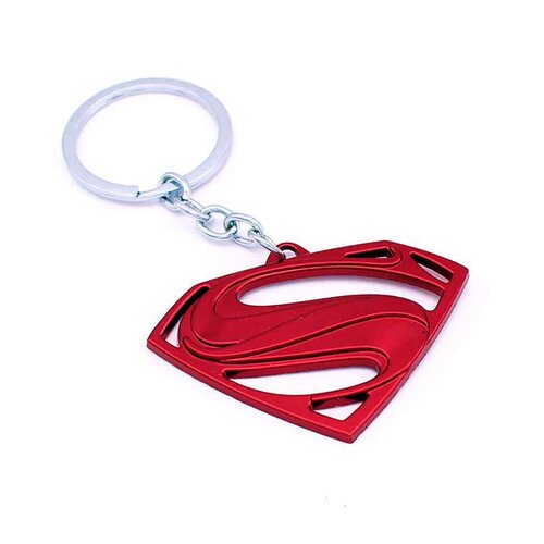 Брелок для ключей Супермен из металла, размер 6 см х 3,6 см, подарок на праздник