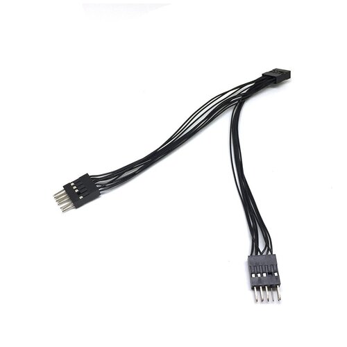 adapter for usb 2 0 motherboard idc 10pin 9pin female to usb 3 0 20pin 19pin male 10 cm Аксессуар Переходник с материнской платы Espada IDC 10pin Female to 2x IDC 10pin Male E9pFto29pM