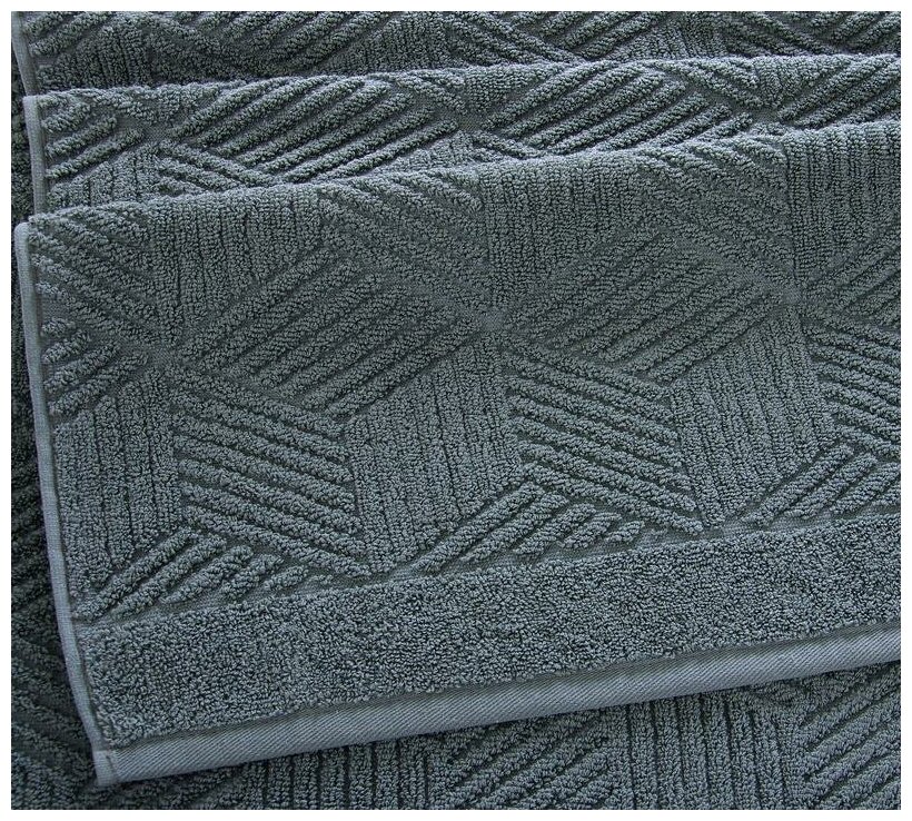 Махровое полотенце для рук и лица 50х90, Уэльс хаки