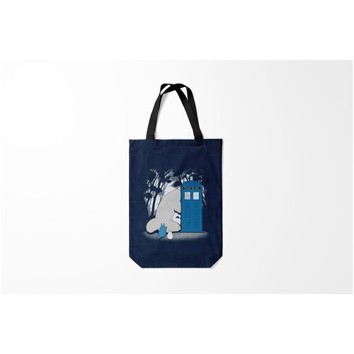 фото Сумка-шоппер / 31х42 см / аниме / тоторо my neighbor totoro в телефонной будке burnettie