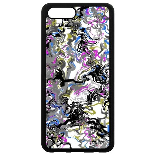 фото Защитный чехол для телефона // honor v10 / view 10 // "мраморный фон" спираль фантазия, utaupia, цветной