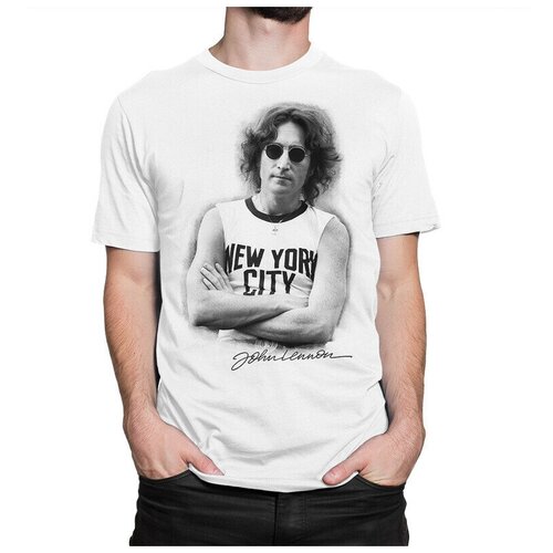 Футболка Dream Shirts Джон Леннон Мужская белая XS белого цвета