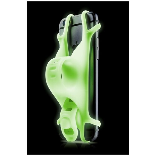 Держатель для смартфона BONE BIKE TIE 2 силиконовый на руль универсальный 4.0'-6.5' люминесцентный зеленый