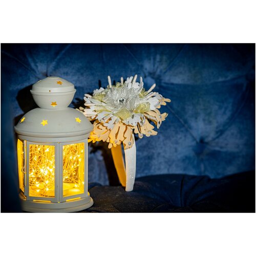 Ободок Зимний цветок