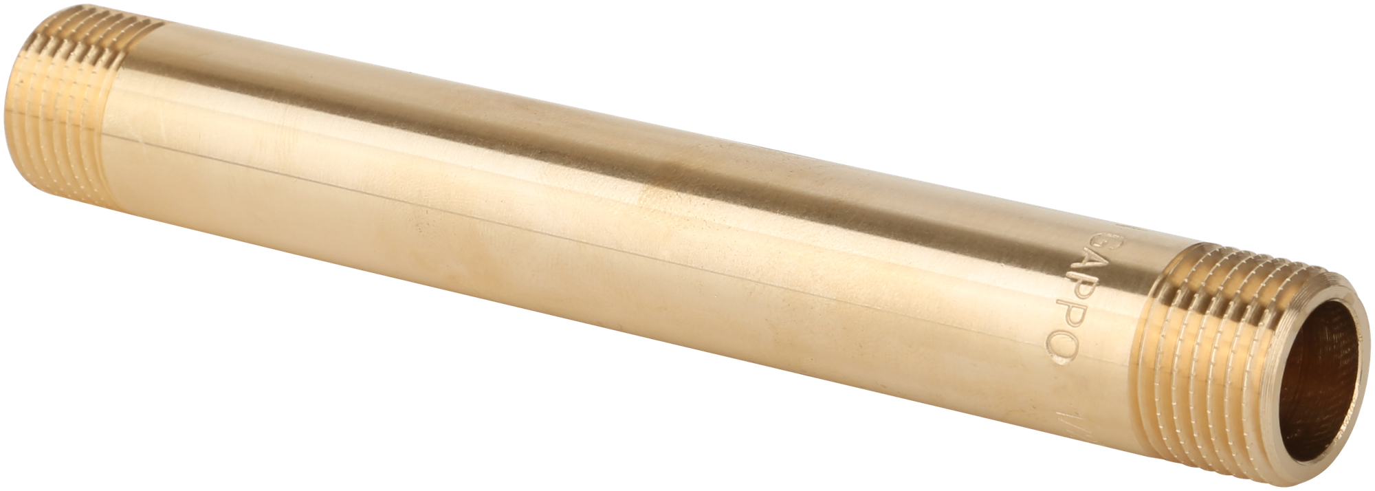 фото Удлинительный бочонок, НР-НР, латунный, 1/2" х 200 мм Gappo (G1222.04200)