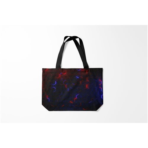 фото Сумка-шоппер / 46х35 см / тренды / геометрия light background burnettie