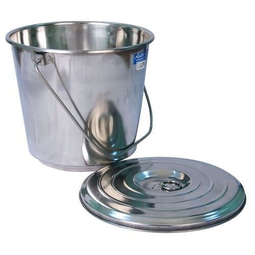 Ведро из нержавейки с крышкой 20 л