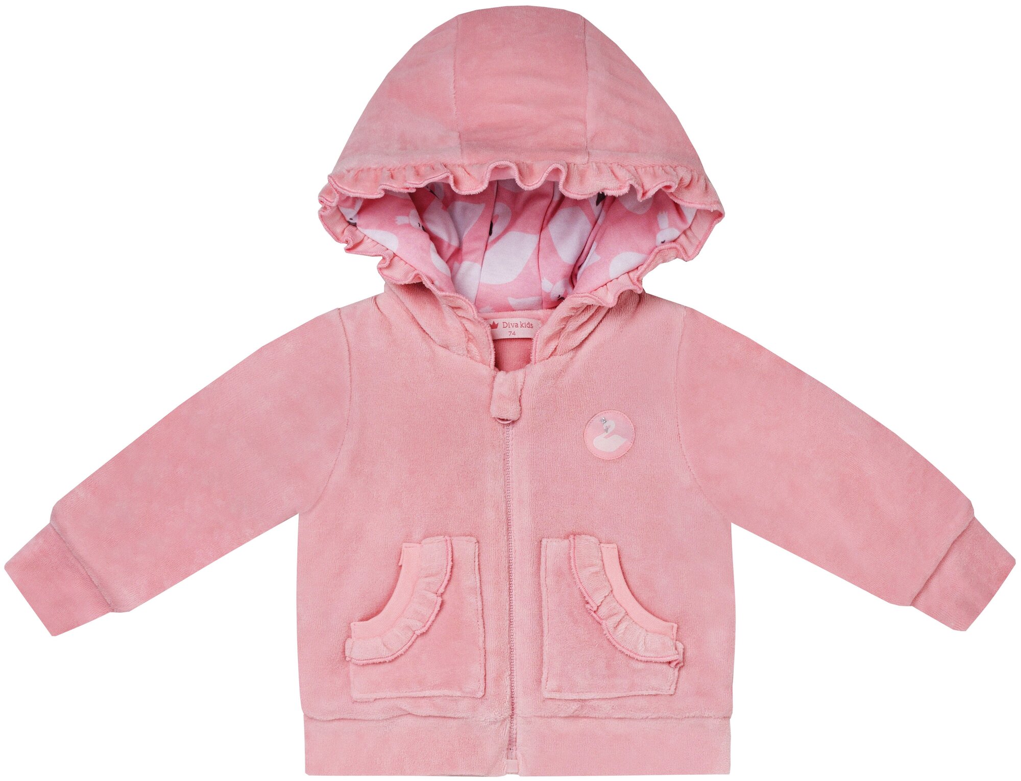 Куртка Diva Kids, размер 74, розовый