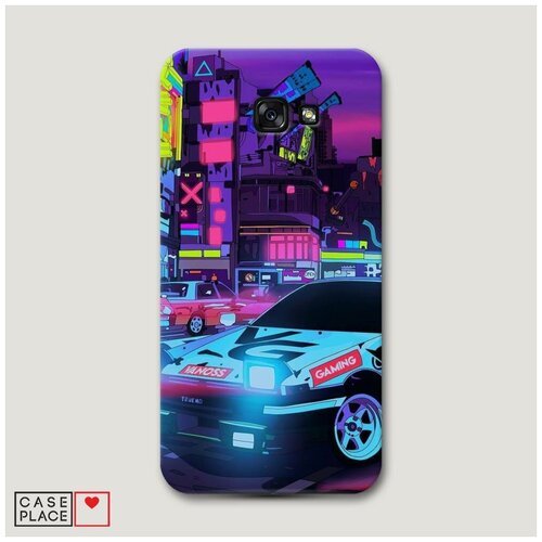 фото Чехол пластиковый samsung galaxy a7 2017 neon cars case place