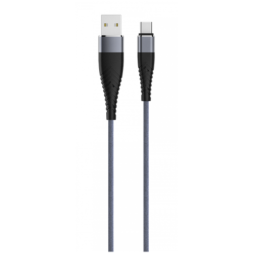 Кабель Olmio Solid USB 2.0 - Type-C 1.2м 2.1A усиленный цвет титановый кабель olmio usb 2 0 usb type c 2м чёрный