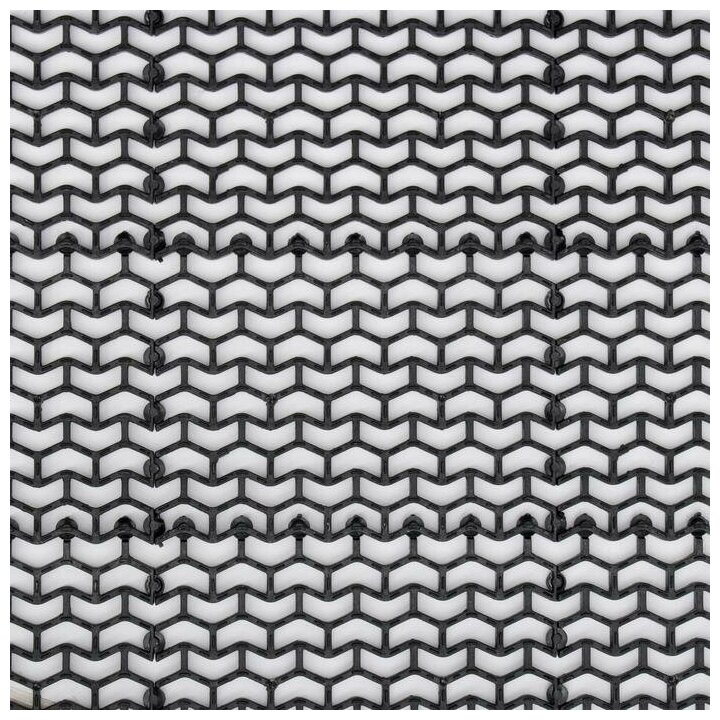 Покрытие ковровое щетинистое без основы «Волна», 1×10 м, сегмент, цвет чёрный - фотография № 3