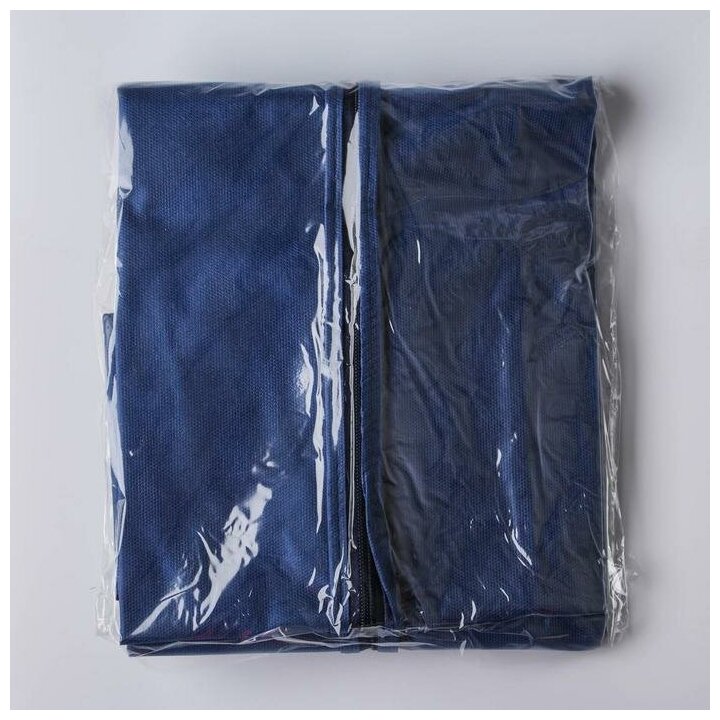 Чехол для одежды, 60×120 см, спанбонд, цвет синий - фотография № 7