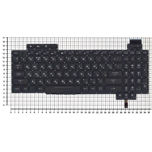 Клавиатура для ноутбука Asus ROG Strix GL503 GL503V GL503VD черная c белой подсветкой клавиатура для asus gl503 gl503v gl503vd c белой подсветкой p n v170146ds1