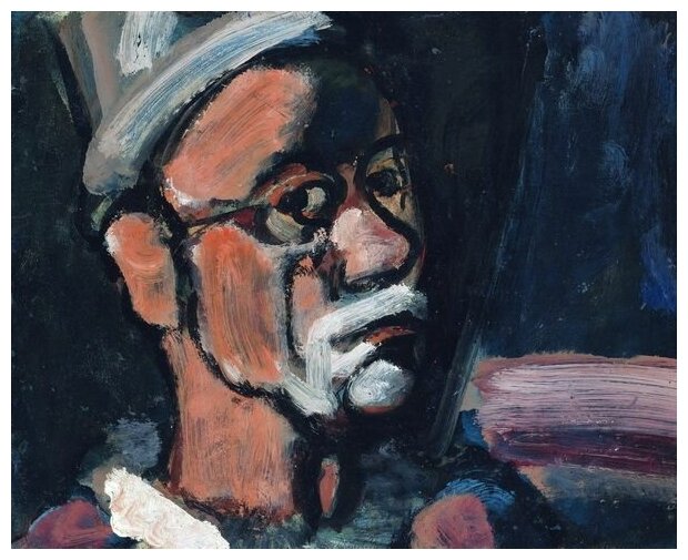 Репродукция на холсте Мужской портрет №7 Рональд Жорж 37см. x 30см.