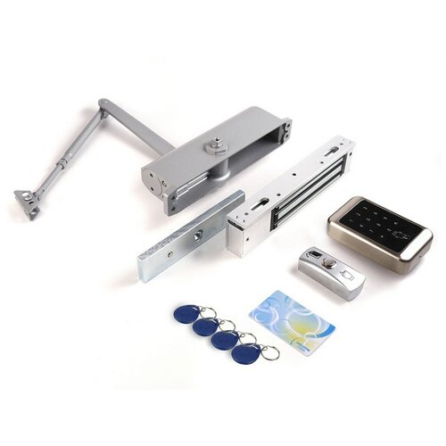 Электромагнитный замок на дверь - PowerLock-280 Sklad (влагозащищенный электромагнитный замок). Усилие на отрыв в 280 кг.