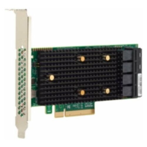 Контроллер Intel Raid RSP3QD160J SGL, PCIe 3.1 x8 LP, Tri-Mode SAS/SATA/NVMe 12G HBA,16port (954491) (аналог LSI 9400-16i 05-50008-00)