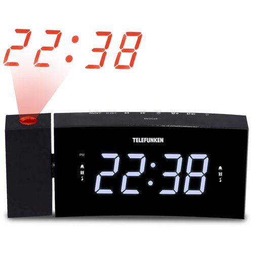 TELEFUNKEN Радиочасы TF-1568Uчерный c белым 139000₽