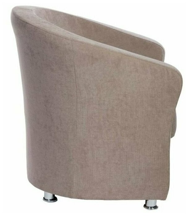 Кресло Delicatex Альба какао, круглое, кресло в гостиную, кресло в спальню, кресло на ножках, кресло мягкое для отдыха, кресло для дома - фотография № 2