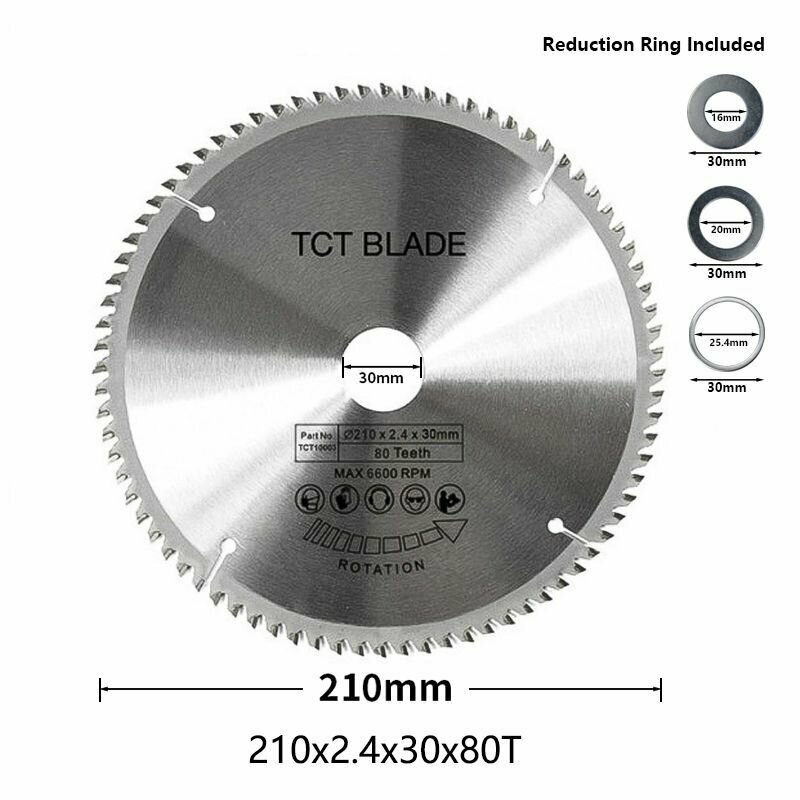 Пильный диск по дереву XCAN 210х30х80Т TCT