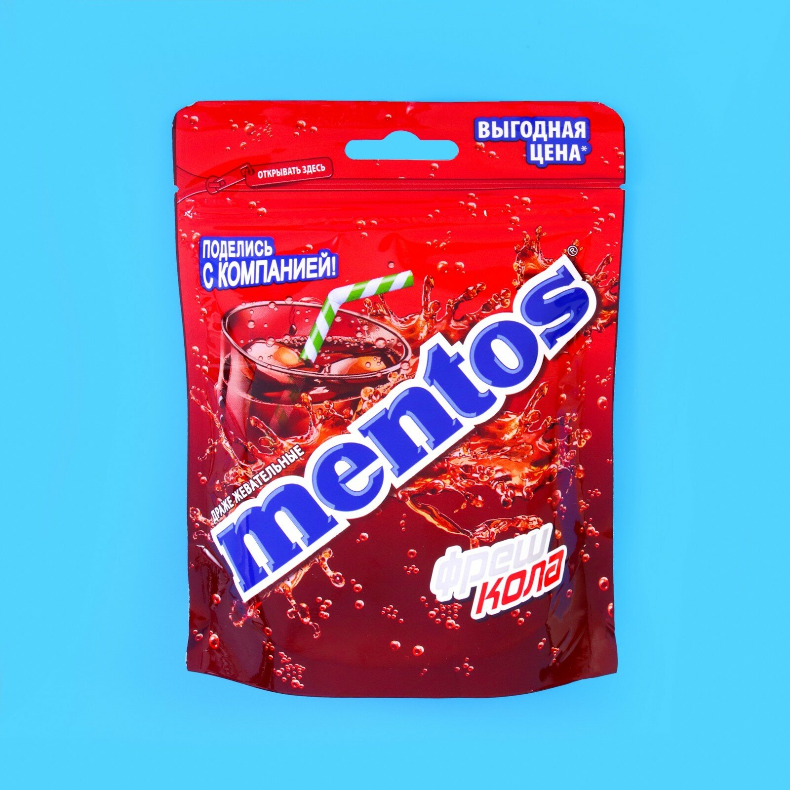 Жевательные конфеты Mentos Фреш кола , 95 г 9843611 - фотография № 2