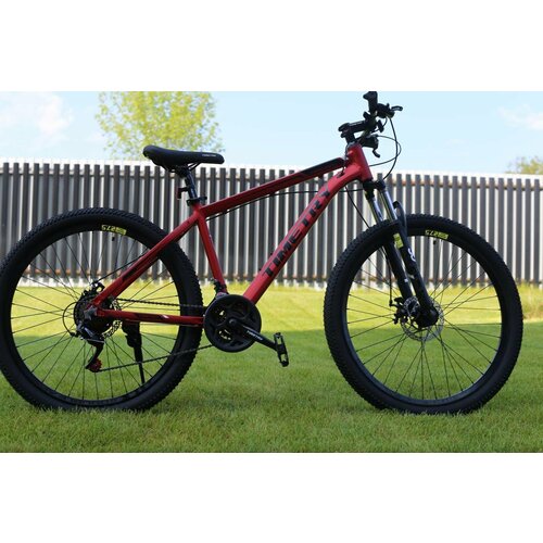 Велосипед на спицах Richiesto ТТ006 21s 275Алюминиевая рама Спортивный мужскойженскийподростковый алый с надписью 2380300₽