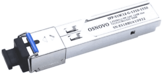 SFP Модуль OSNOVO SFP-S1SC12-G-1310-1550-I