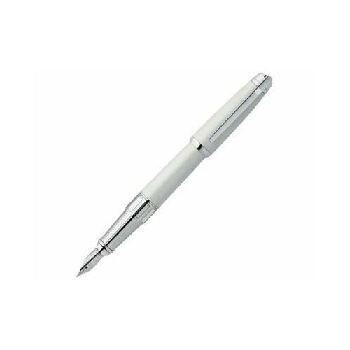 Ручка перьевая «Caprice», цвет: белый, серебристый